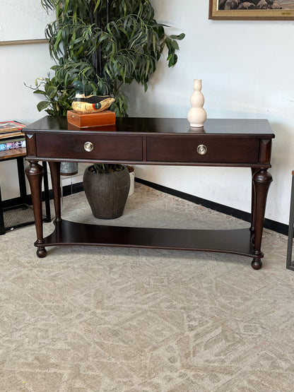 Schnadig Furniture Brown Wooden Console