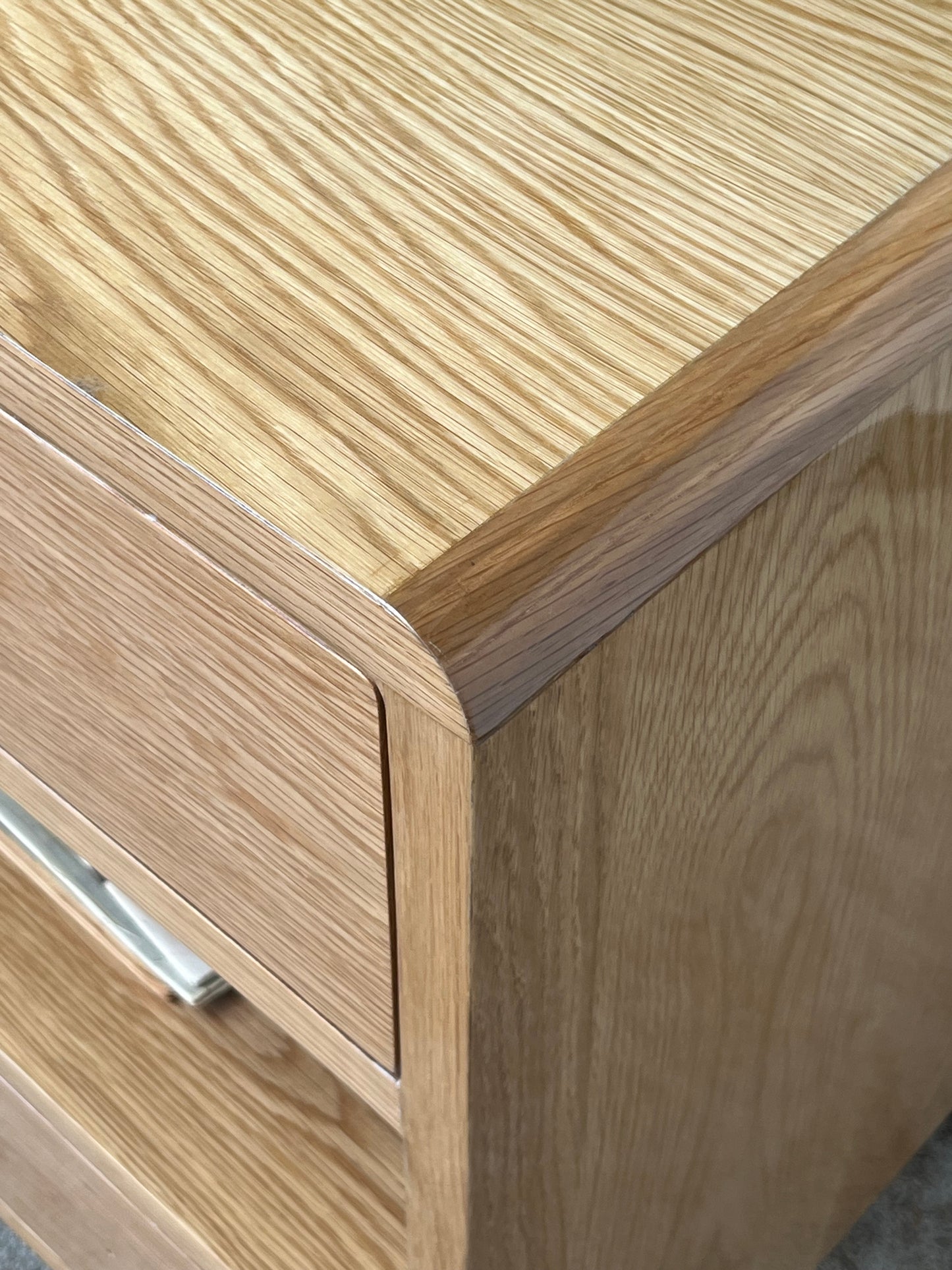 Pinewood End Table - Missing Pull Handles