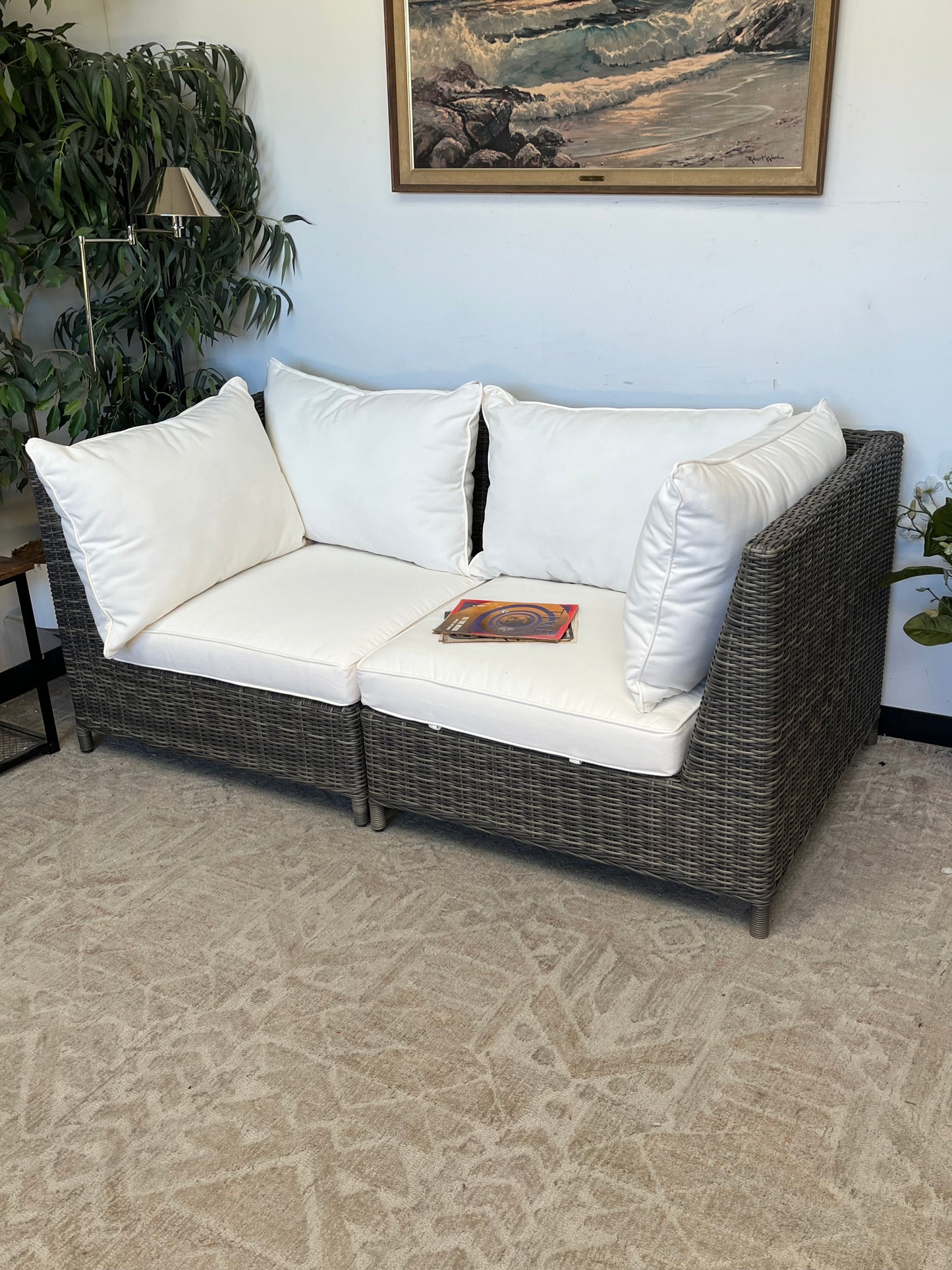 Outdoor Poly Rattan Gray Chair