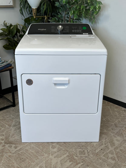 Whirlpool 7 cu. ft. White Top Load Electric Dryer Without Plug