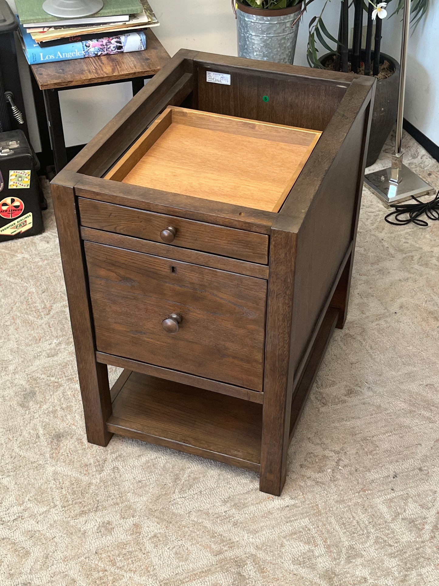 Wooden Single Cabinet - Missing Table Top