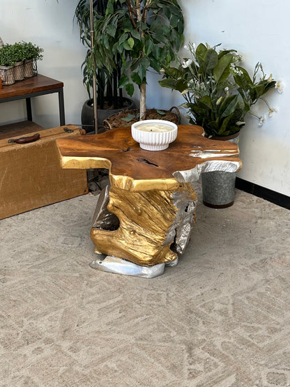 Rustic Style Solid Wood Side Table