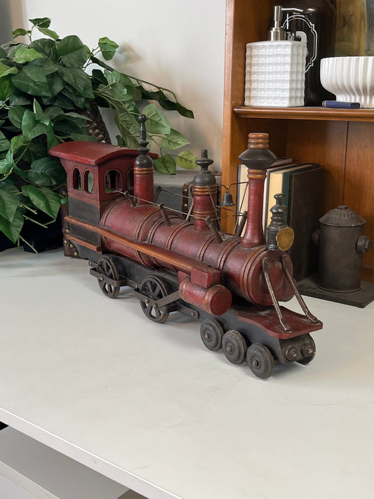 Vintage Wooden Model Train