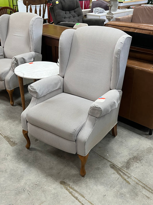 Striped Traditional Style Arm Chair