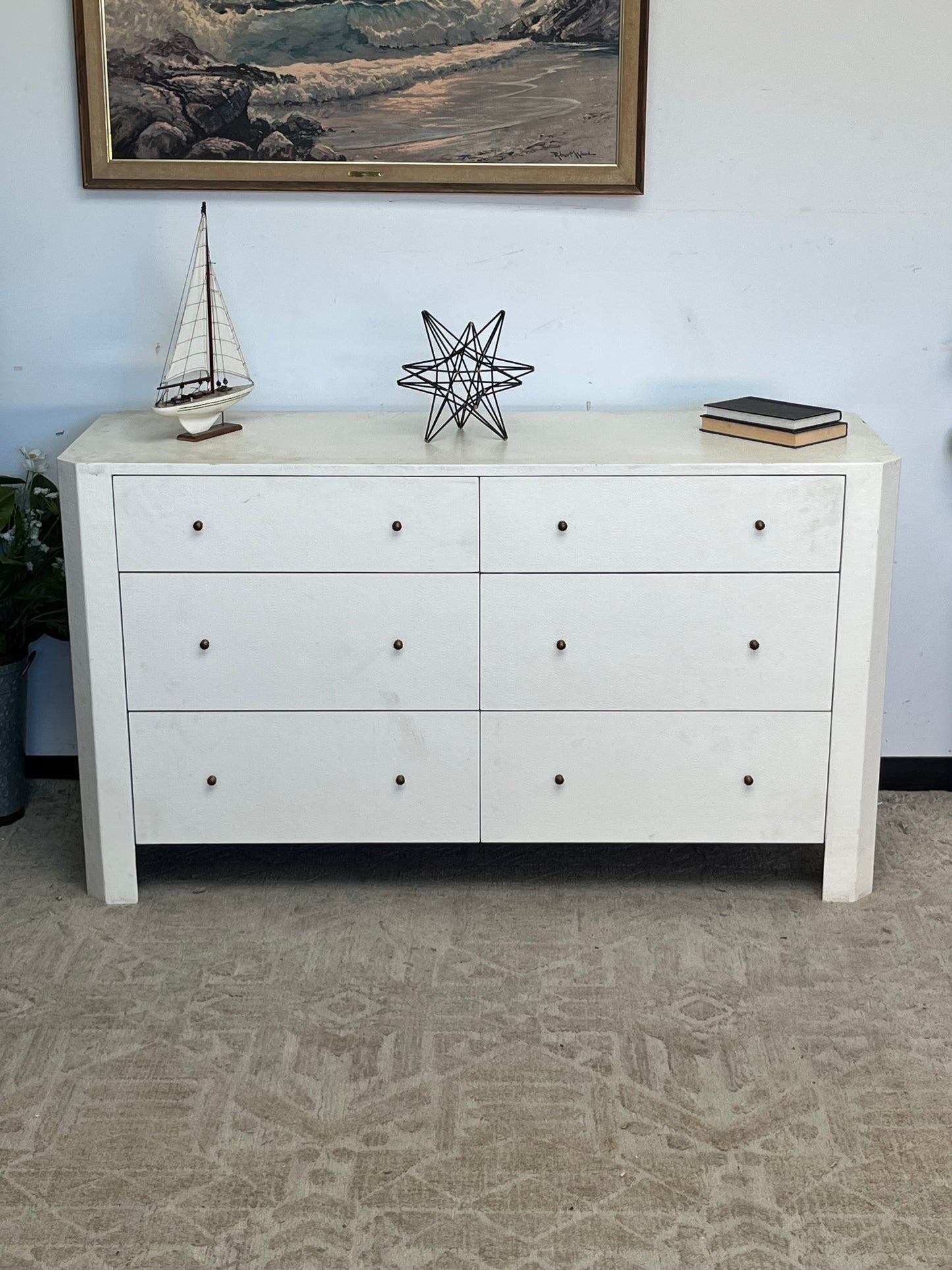 Modern 60" Textured Dresser