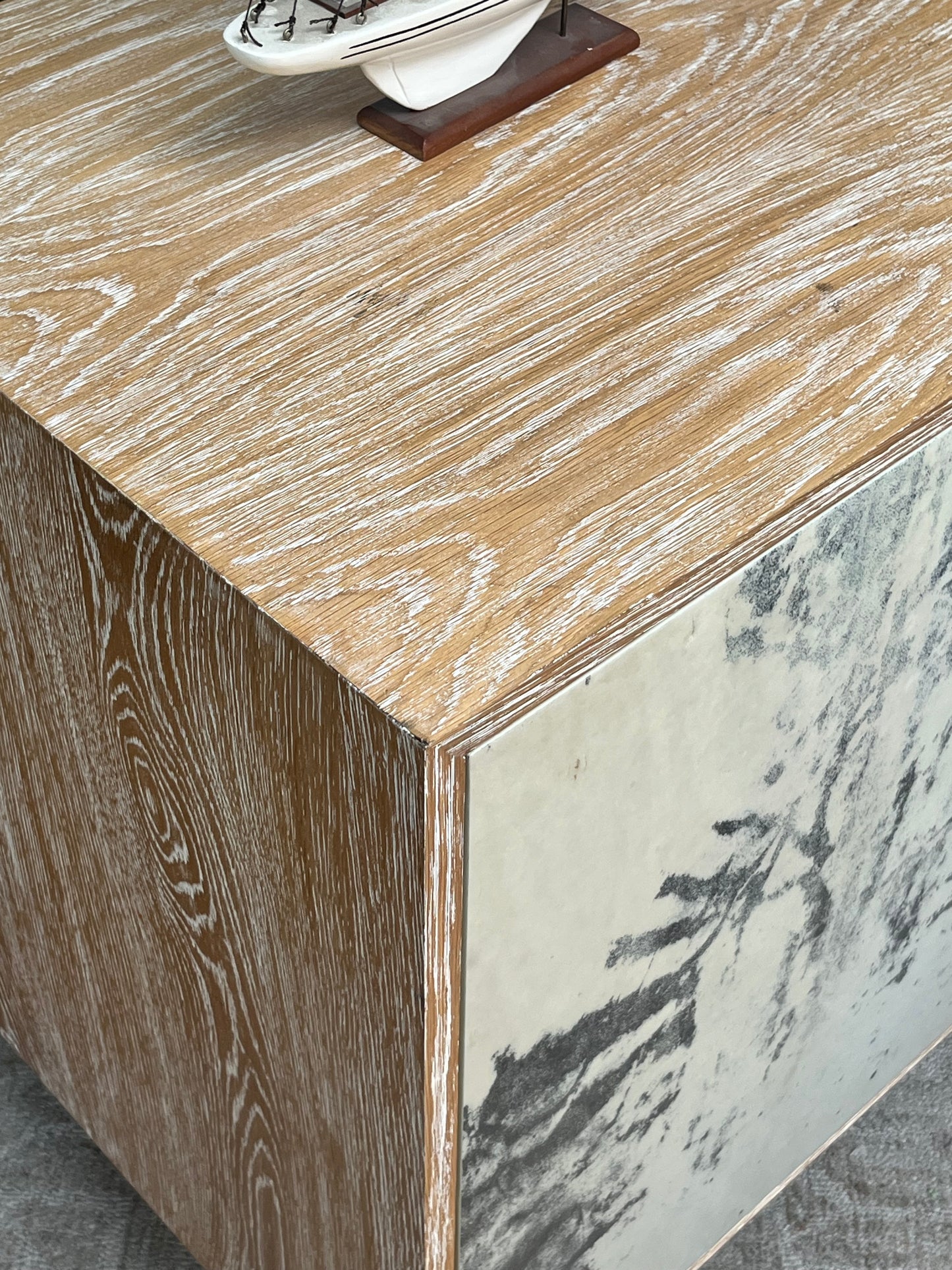 Modern Rustic Style 2-Door Cabinet