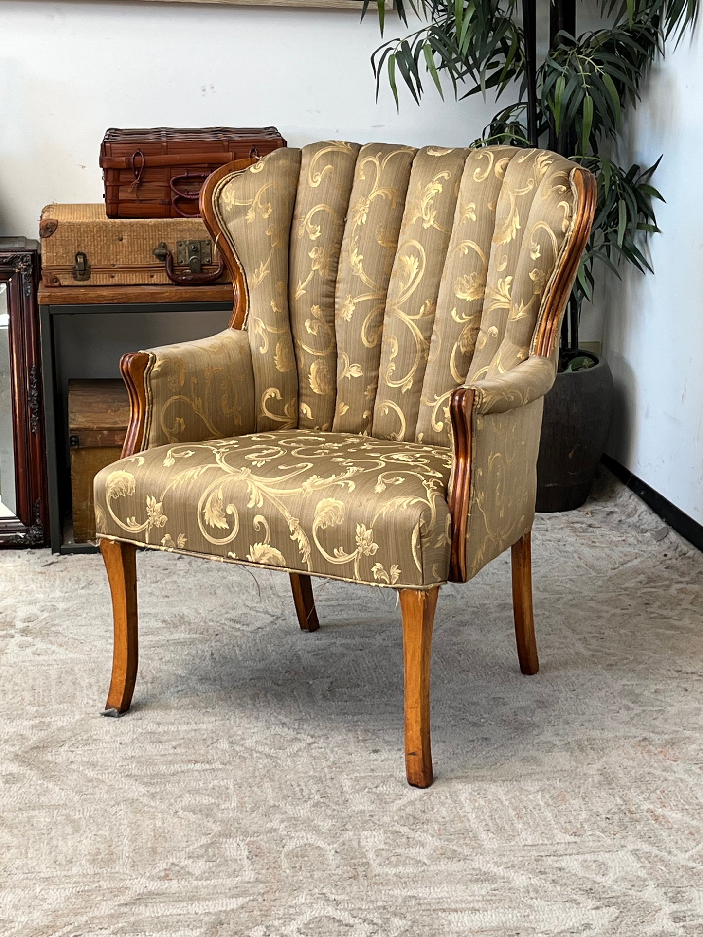 Floral Pattern Armchair