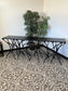 84" Black Metal Branches Console Table