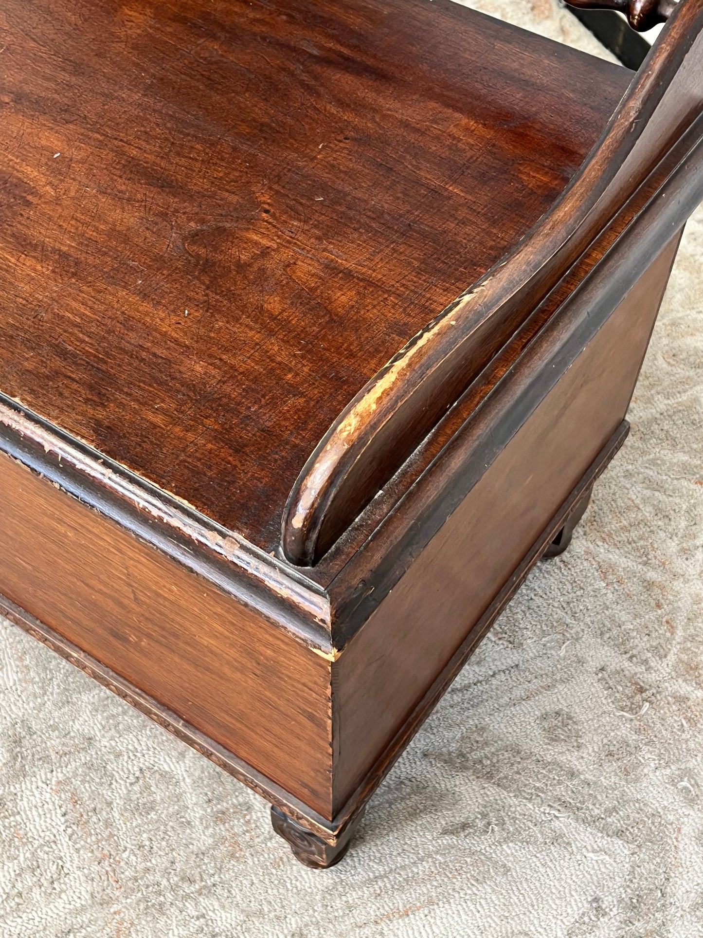 Antique E.R. Co Cedar Lined Hope Chest