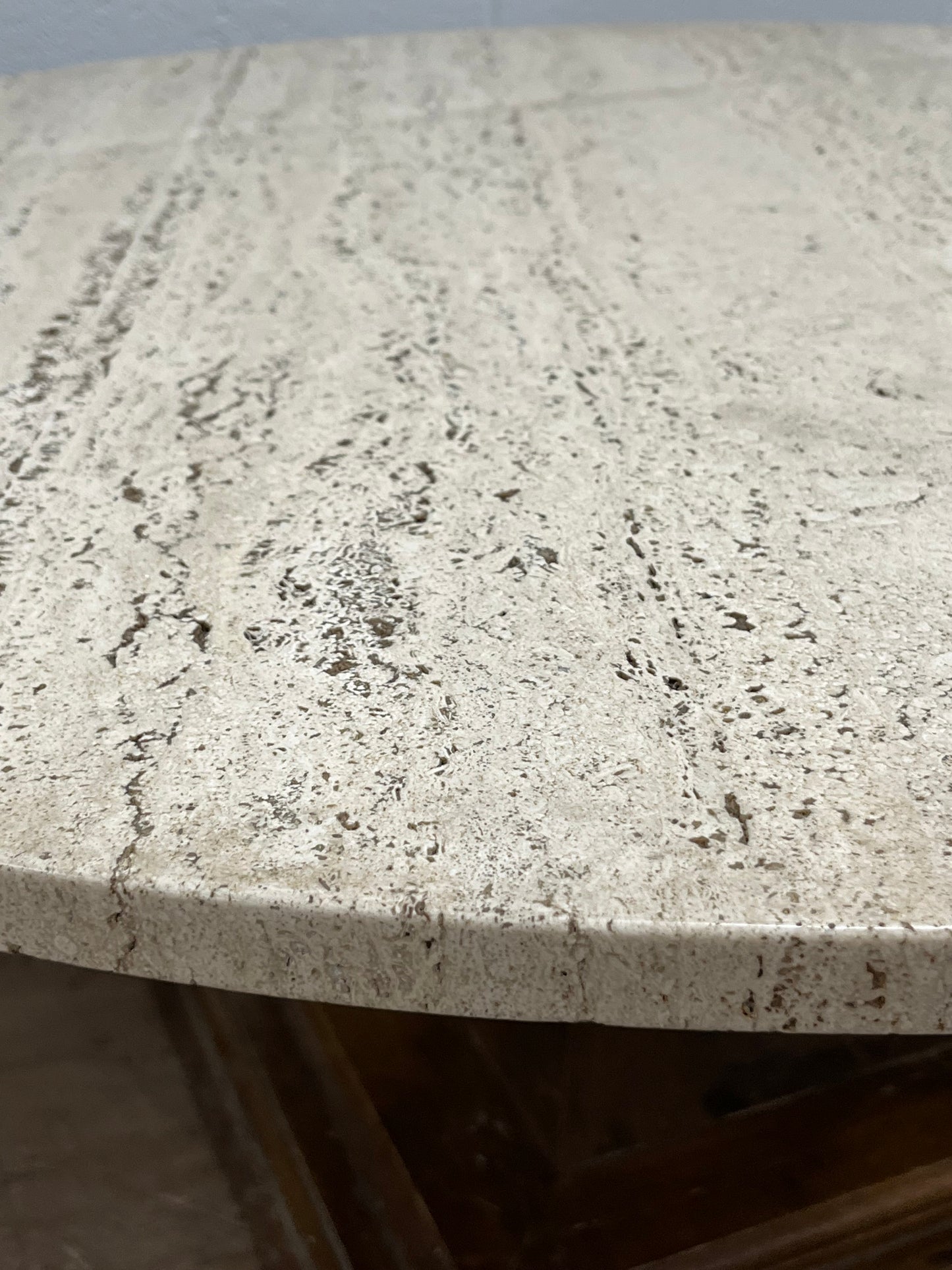 Mid century Modern Stone Top Coffee Table