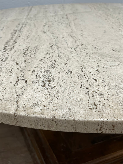 Mid century Modern Stone Top Coffee Table