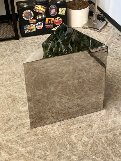 Modern Metal Abstract Accent Table