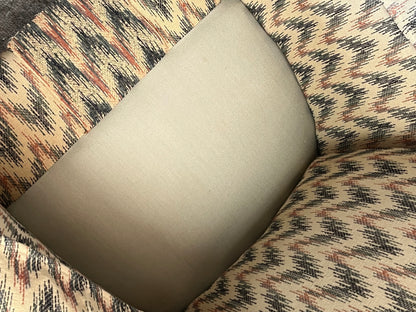 Vintage Style Zip-Zag Pattern Linen Chair