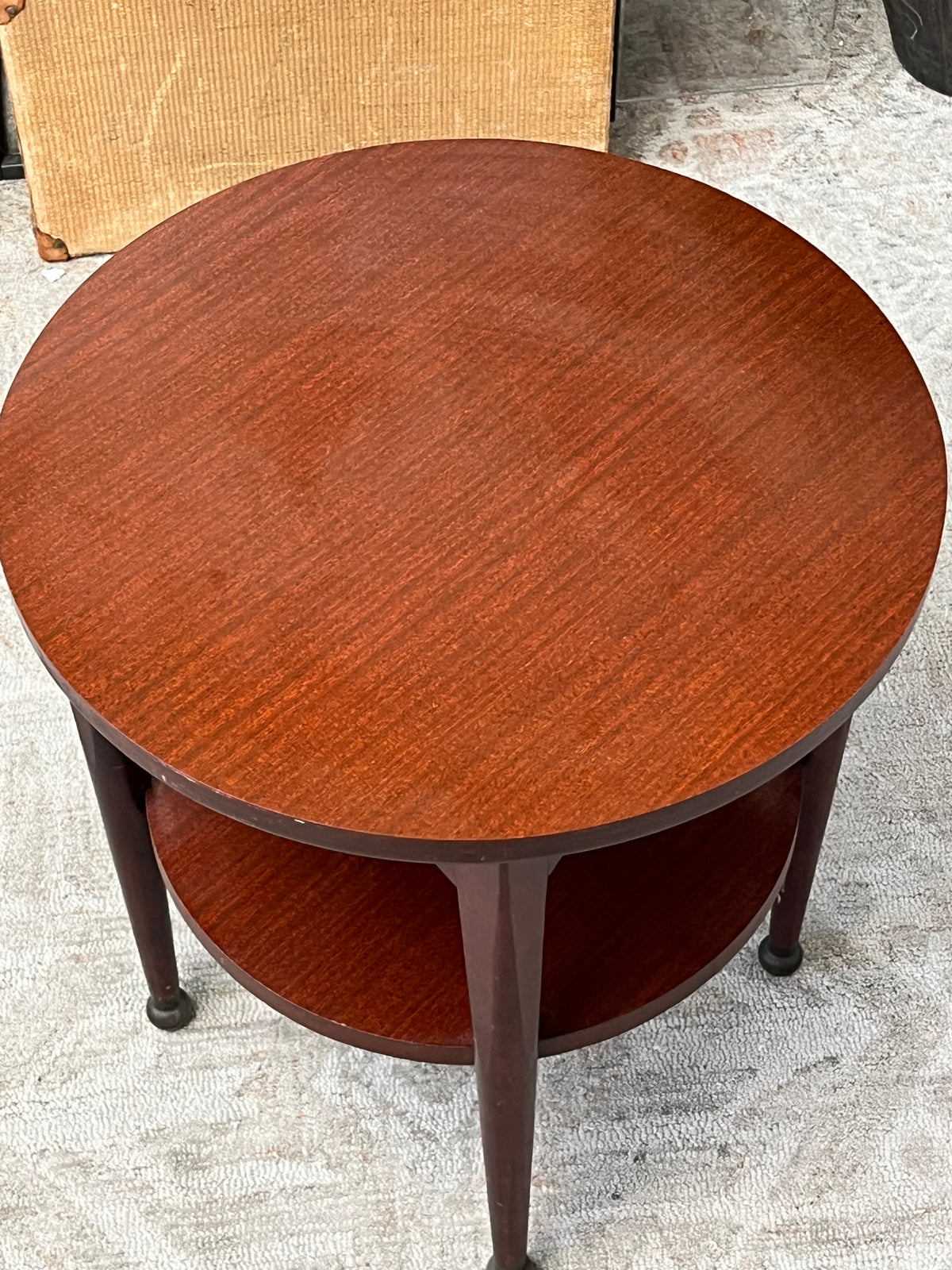 Vintage Style 24" Round Side Table