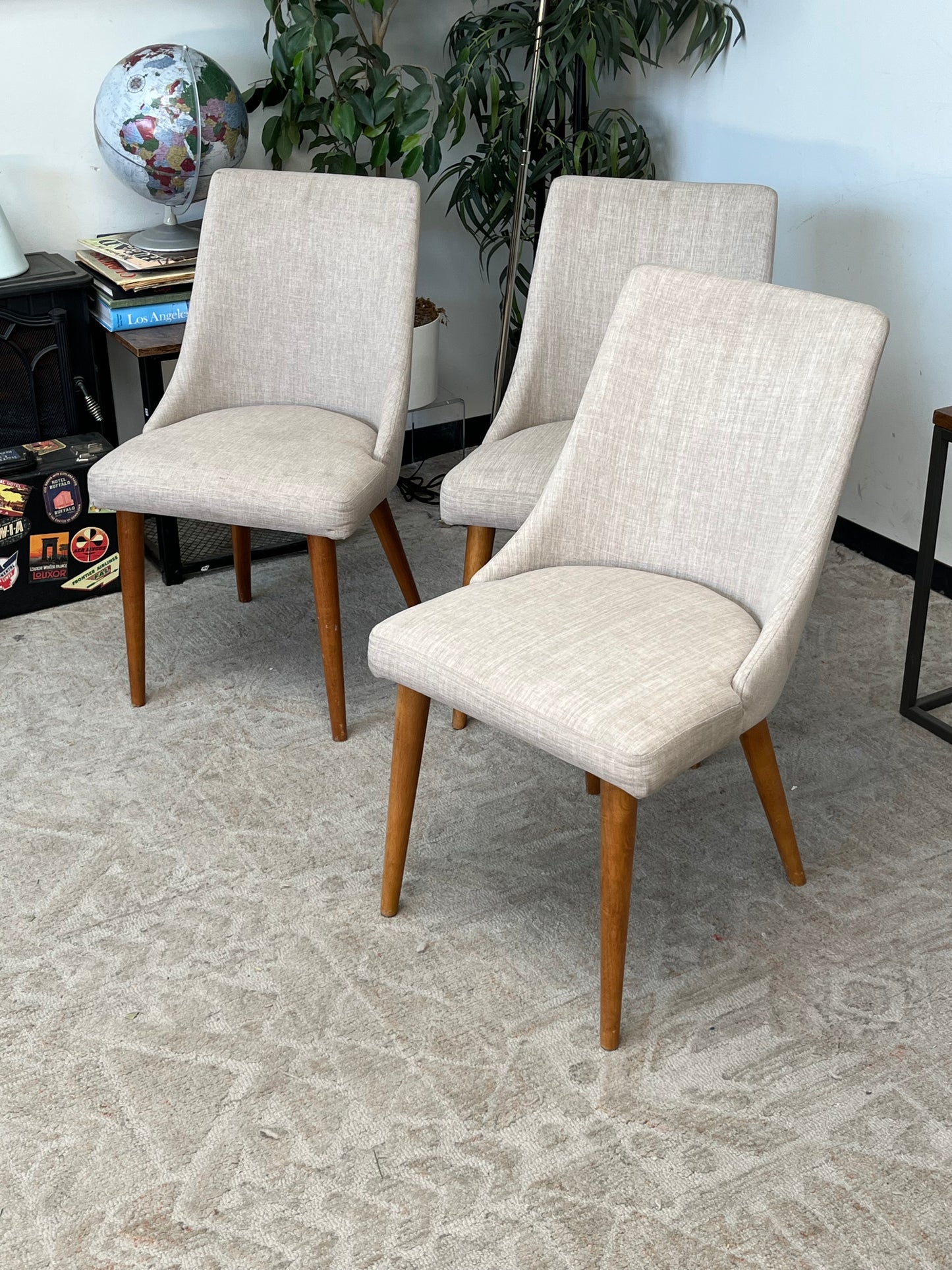 Modern Arched Back Dining Chair Set of 3