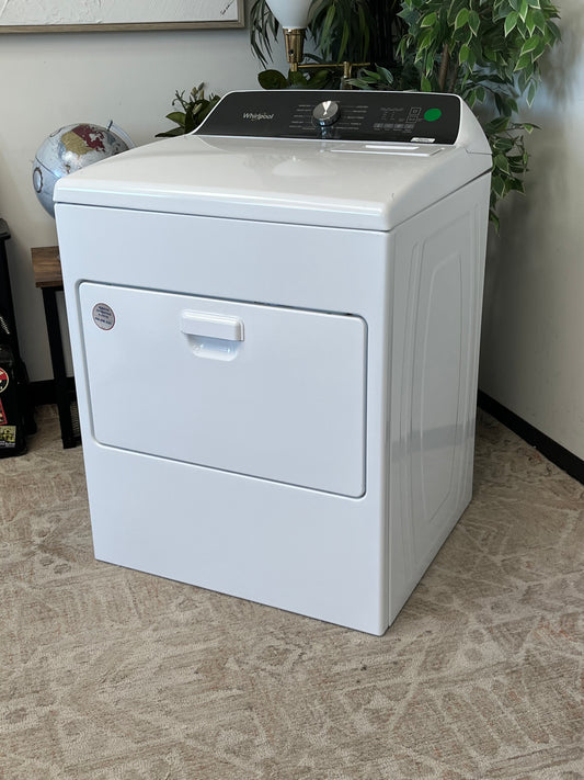 Whirlpool 7 cu. ft. White Top Load Electric Dryer Without Plug