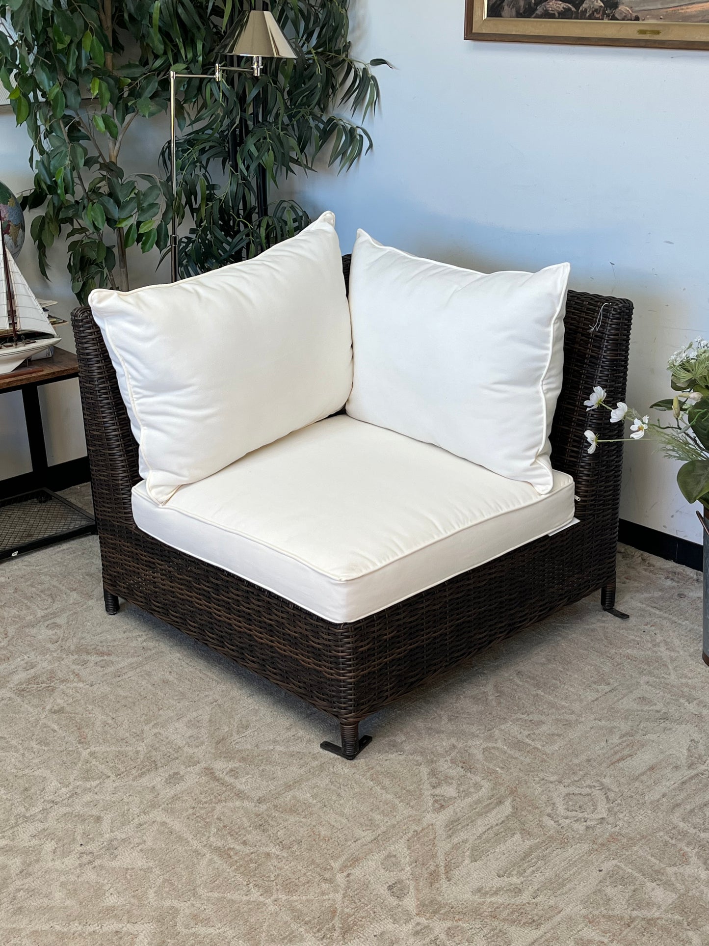 Outdoor Poly Rattan Brown Chair