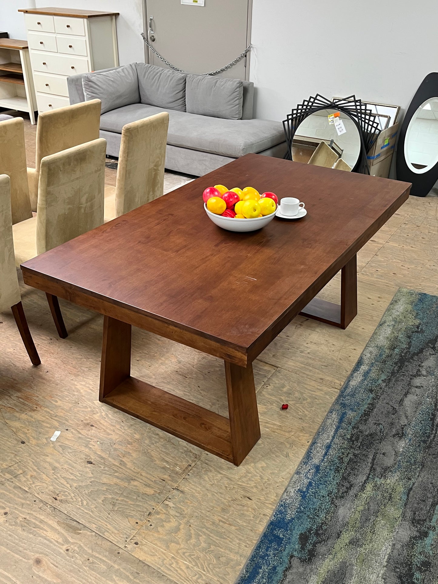 Modern Wooden Brown Dining Table
