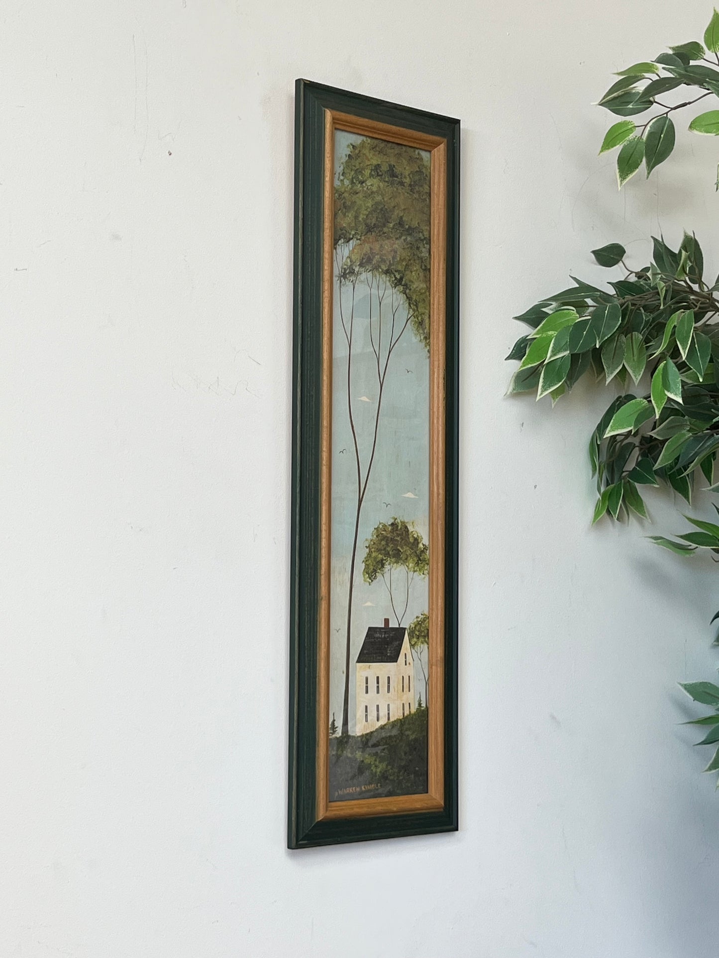 Warren Kimble "House In Hills" Framed Print