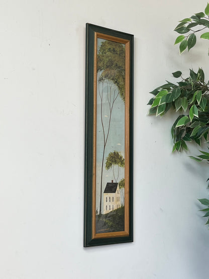 Warren Kimble "House In Hills" Framed Print