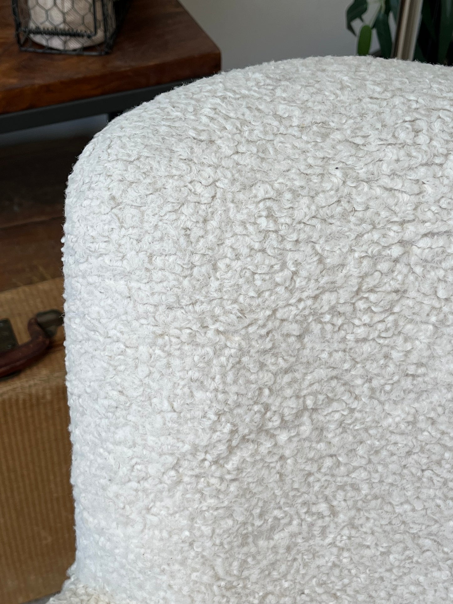Modern Fuzzy Low-Back Chair