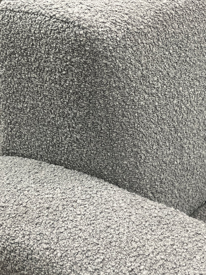 Modern Grey Fuzzy Linen Traditional Couch