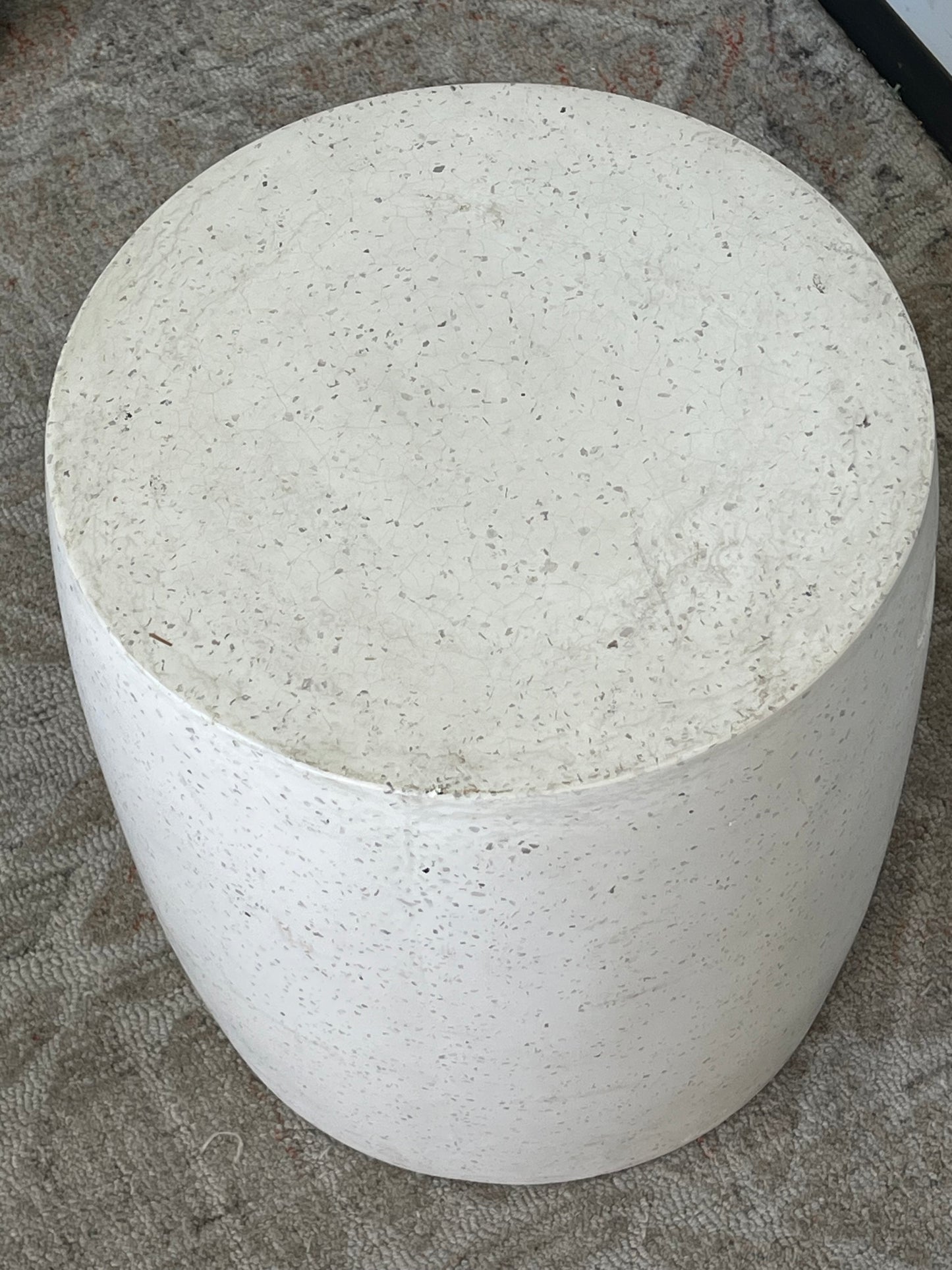 Modern Speckled Stone Side Table