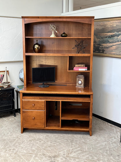 Ethan Allen Computer Desk With Hutch