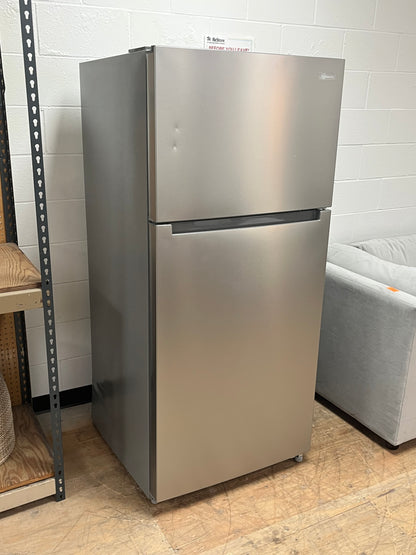 Stainless Steel 18 Cu. Ft. Top Freezer by Seasons