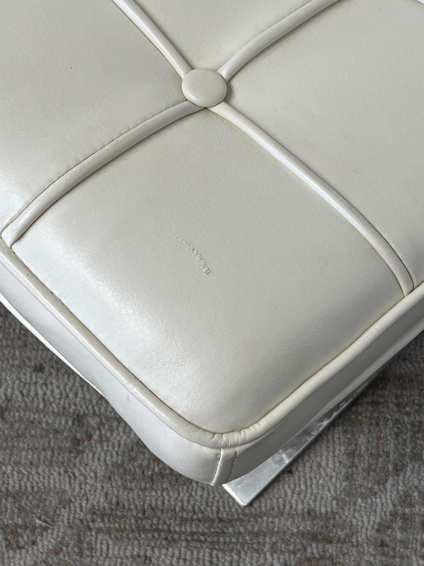 Modern Metal Frame Armless Chair
