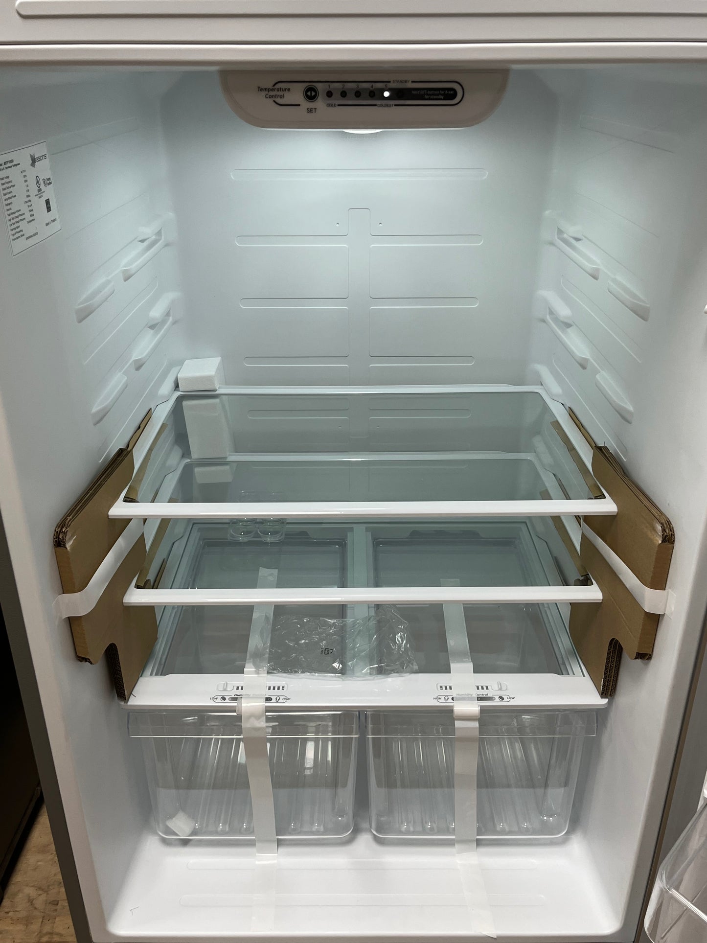 Seasons Stainless Steel 18 Cu. Ft. Top Freezer