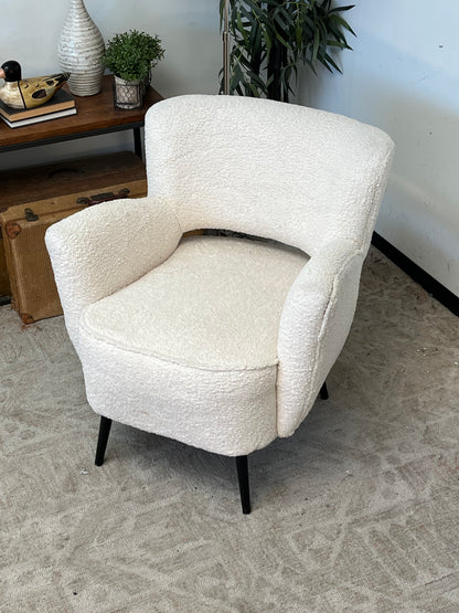 Modern Fuzzy Low-Back Chair