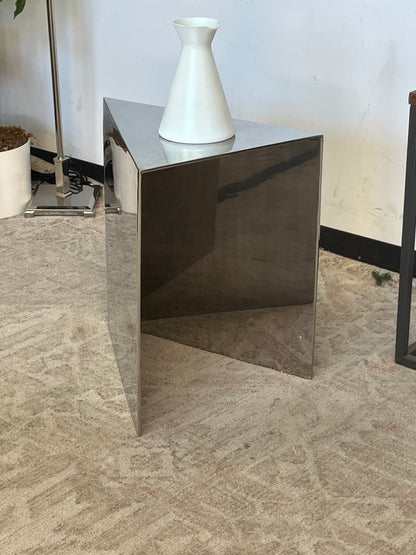 Modern Metal Abstract Accent Table