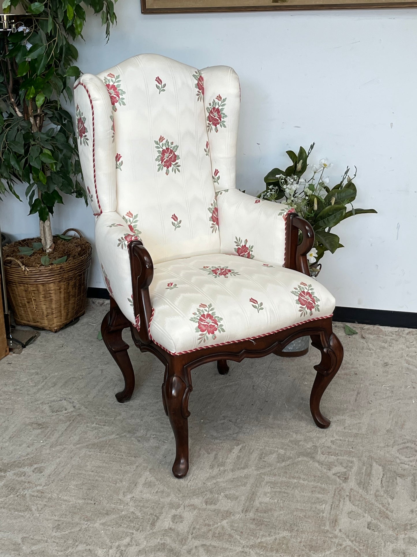 Bau Furniture Floral Arm Chair