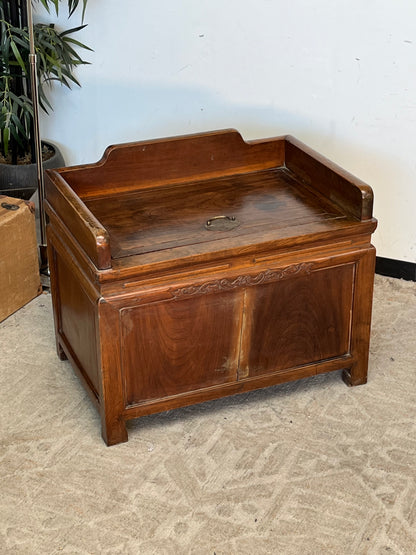 Antique Wooden Chest - Cracked