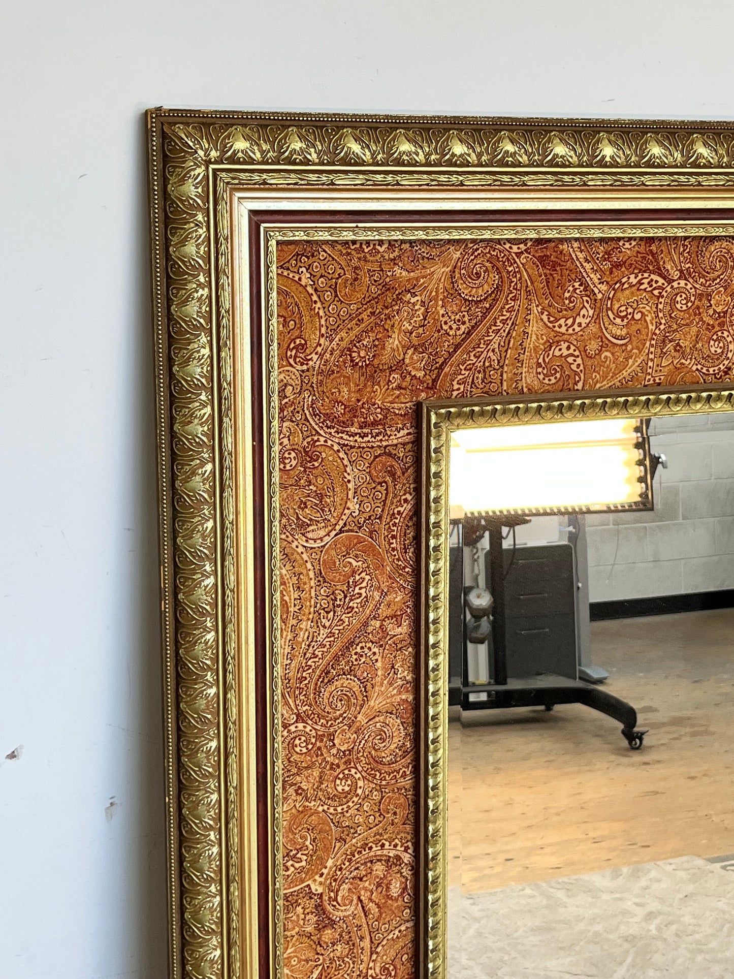 Paisley Print Wall Mirror