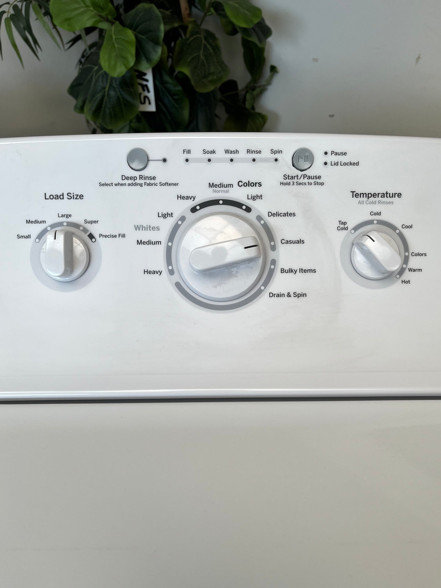 GE Electric White Top Load 120v Washer