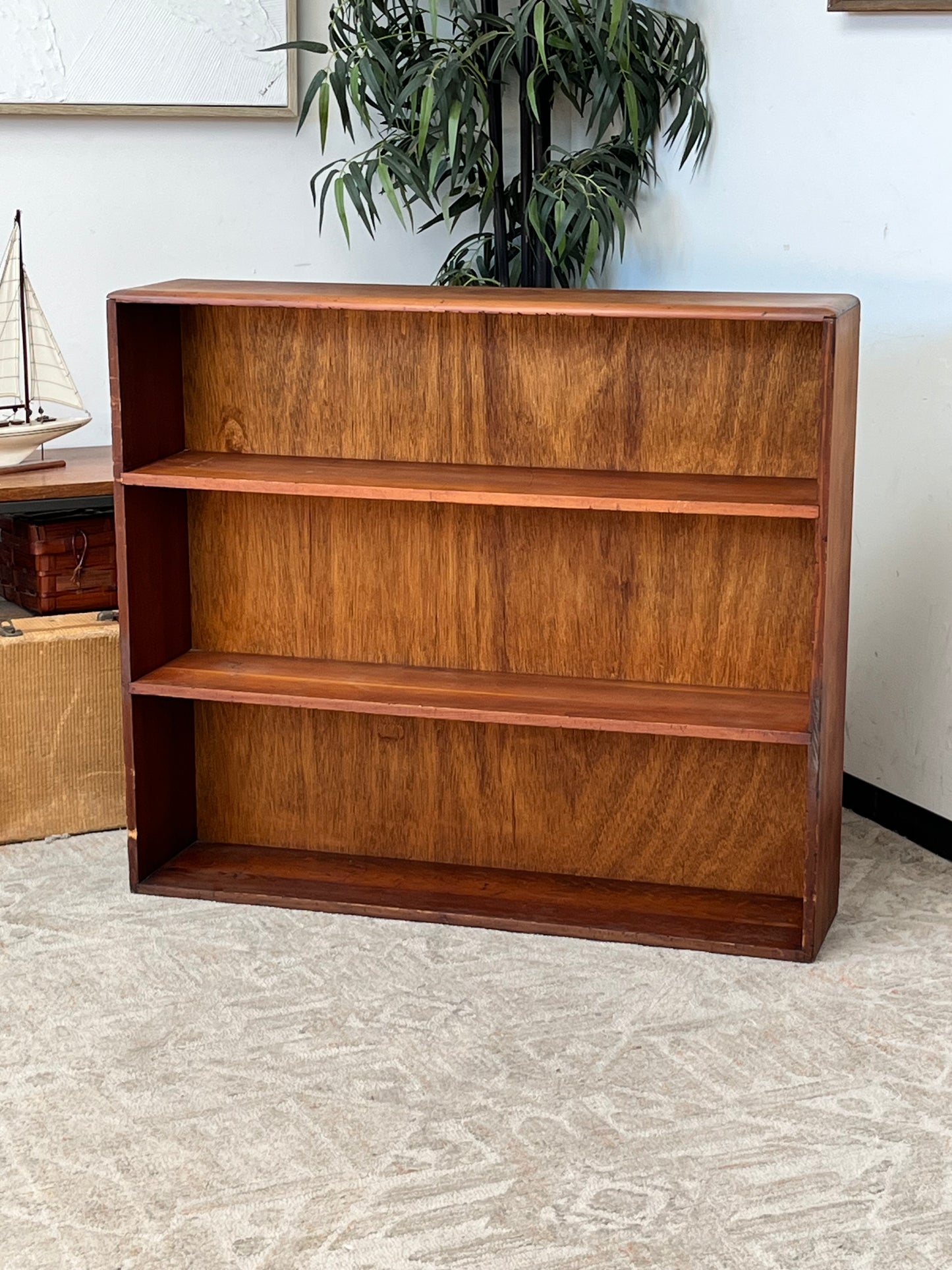Traditional Style Brown Bookcase