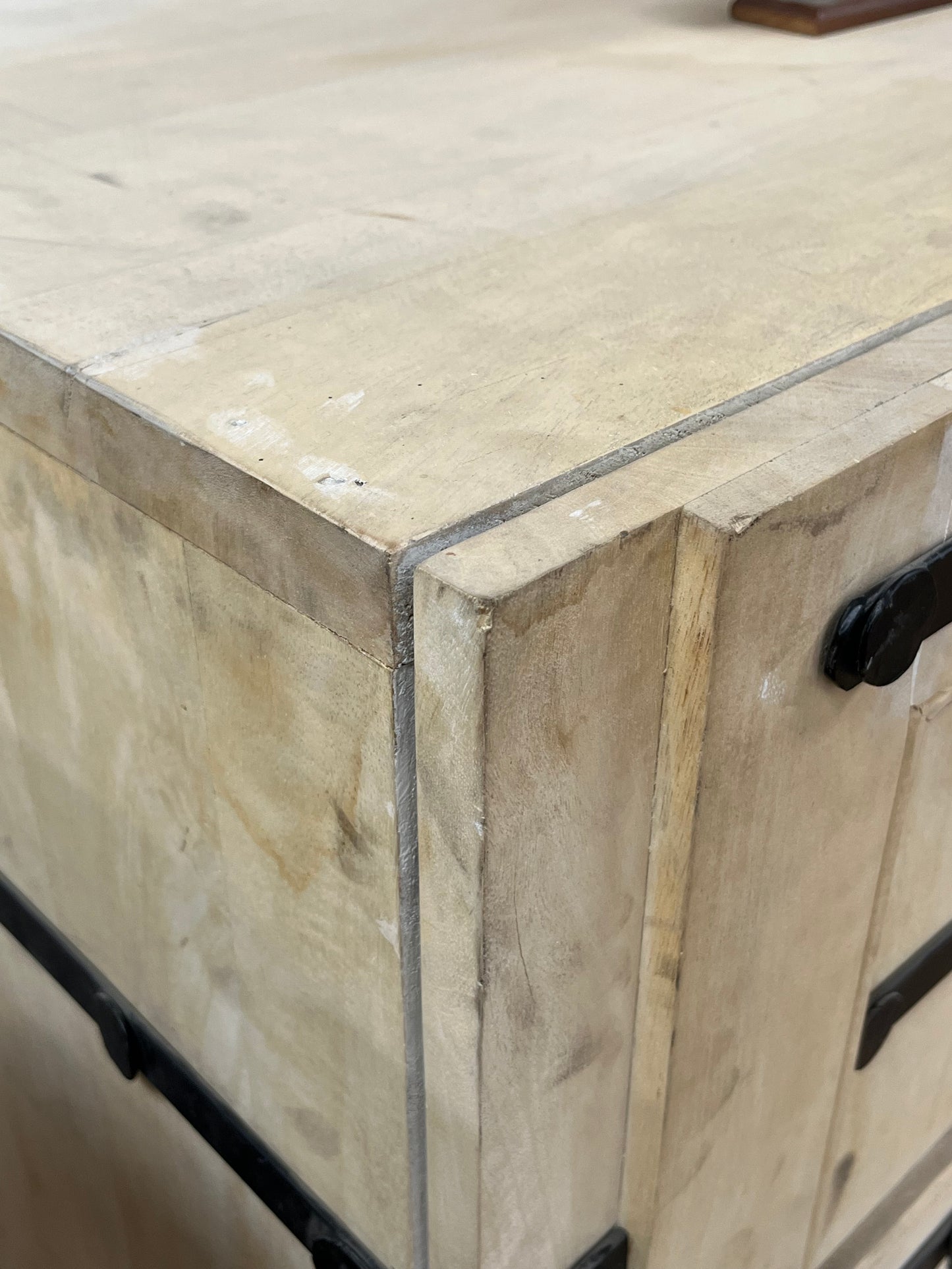 Rustic Style Wooden Credenza
