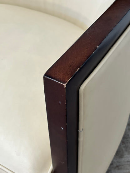 Modern Rounded Back Armchair