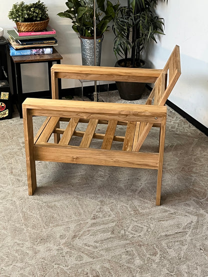 Outdoor Wooden Armchair - Missing Cushions