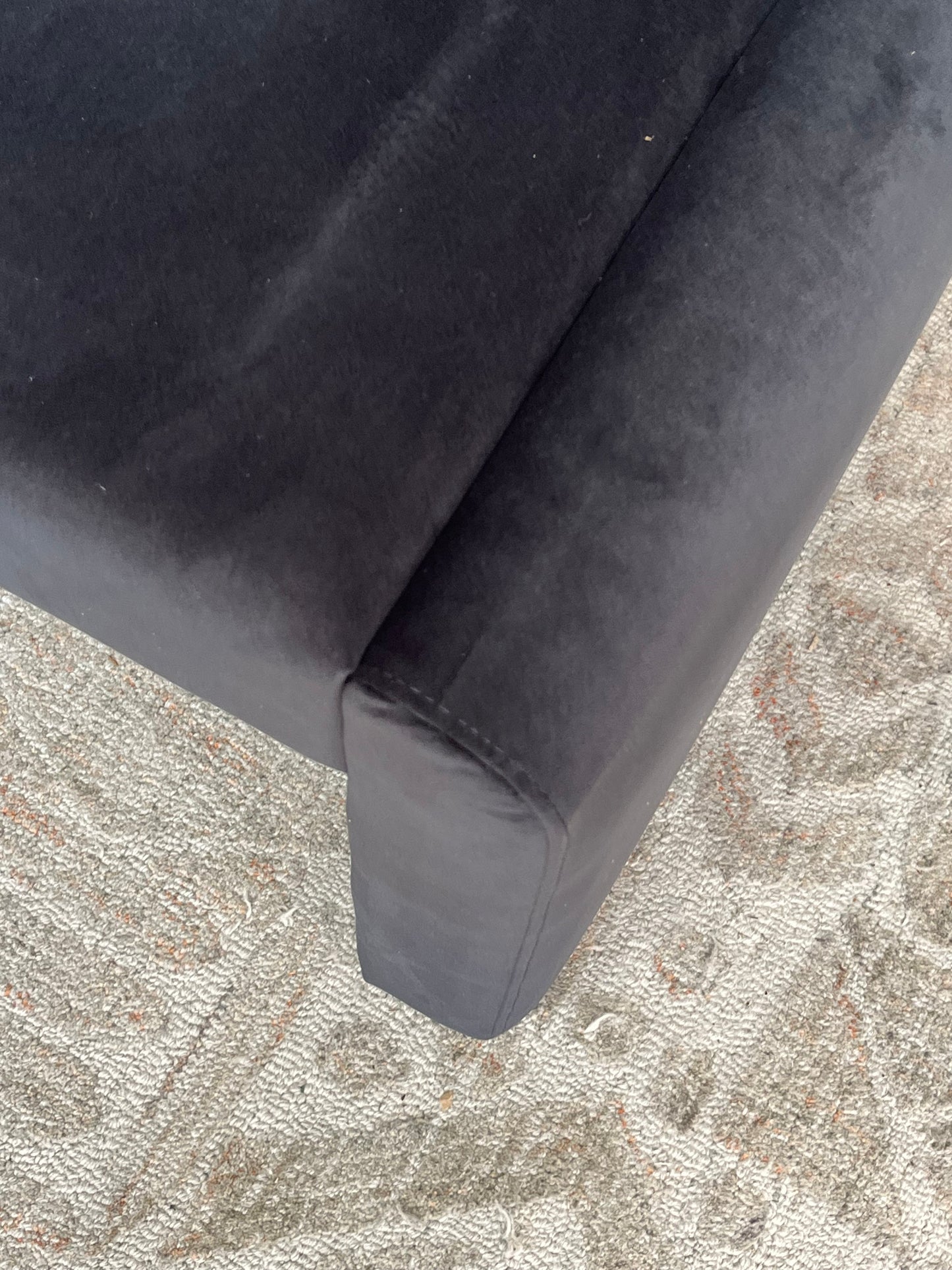 Modern Black 47" Bench