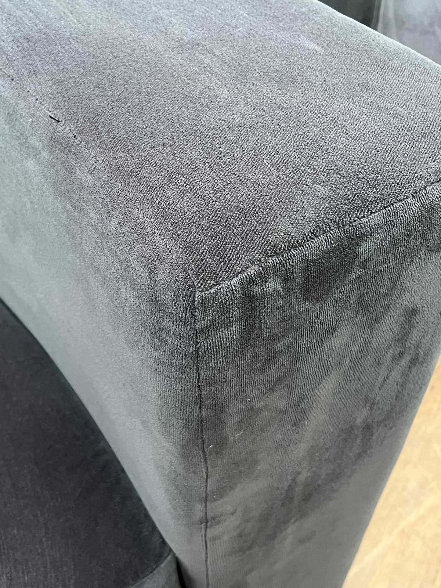 Modular Suede Rounded Sectional Seat