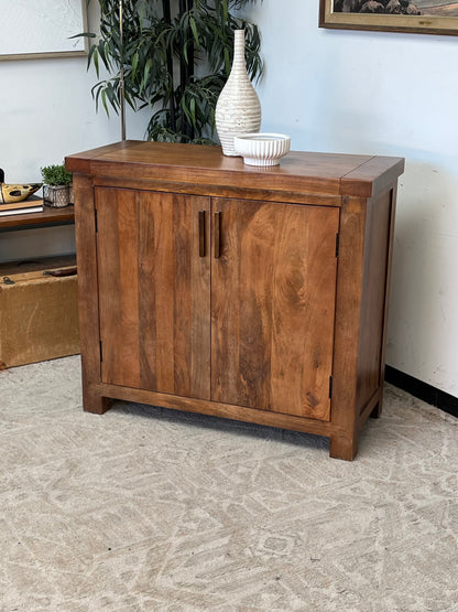 Farmhouse Style Brown Cabinet