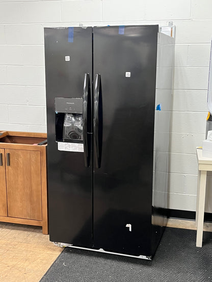 Frigidaire 22 Cu. Ft. 33" Black Side by Side Refrigerator
