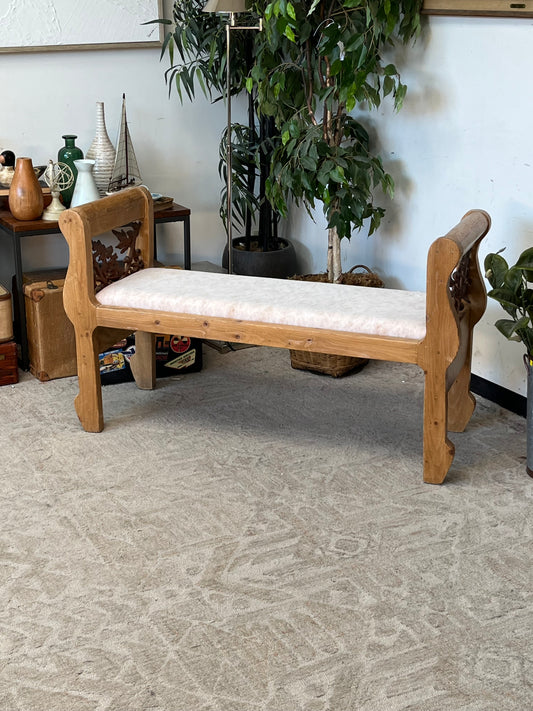 Antique Style Bench - Missing Upholstery