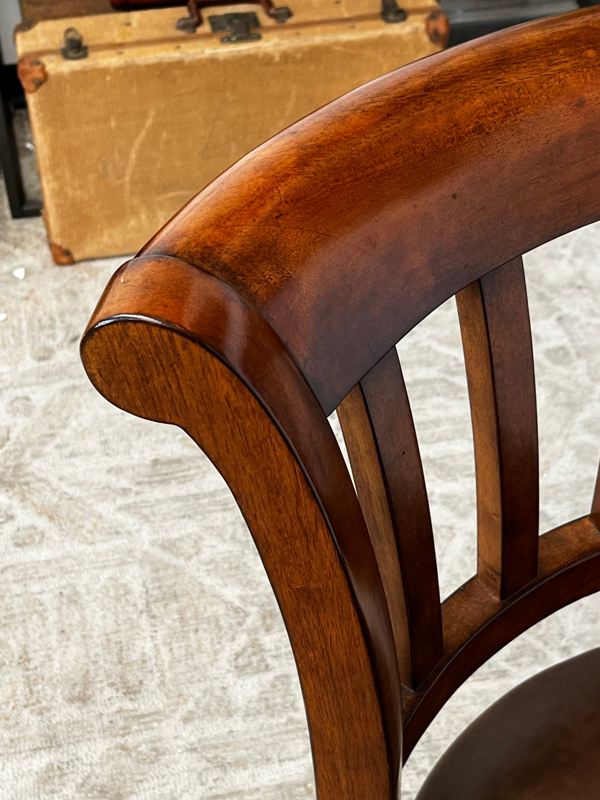 Wooden Counter-Height Swivel Chair