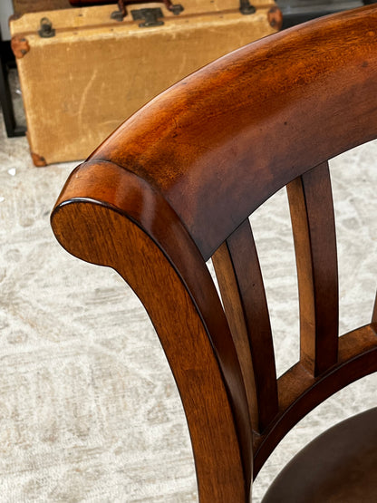 Wooden Counter-Height Swivel Chair
