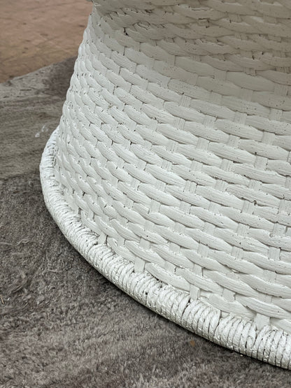 Modern White Stone Round Coffee Table