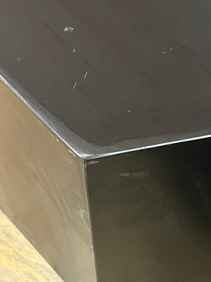 Modern Metal Hexagonal Black End Table